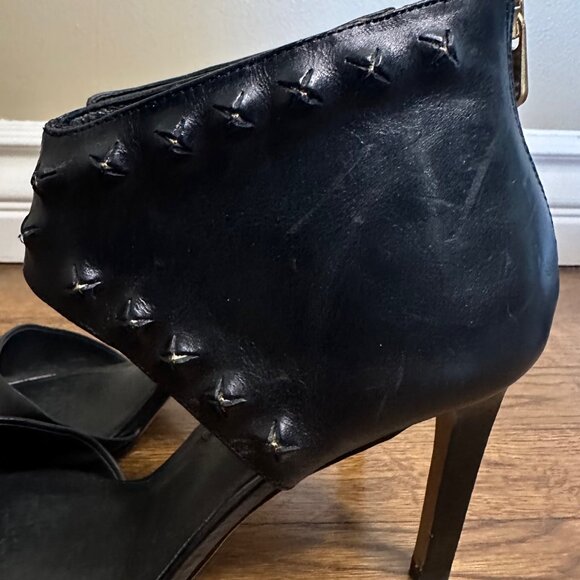 Elliott Lucca- Caterina Peekaboo Studs Heels, Black- Size 8 - Picture 5 of 12